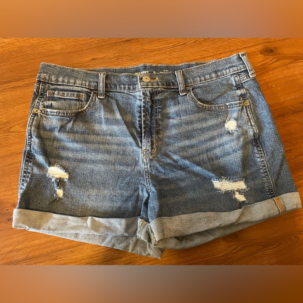 MidRise Boyfriend Denim Short